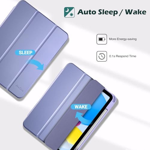 ProCase for iPad  A16  11th Generation 11 Inch 2025/10th Generation 10 9 Inch 2022 Case with Pencil Holder  Hybrid iPad 11 10 Case with Clear Back  Supports Auto Wake/Sleep  Black