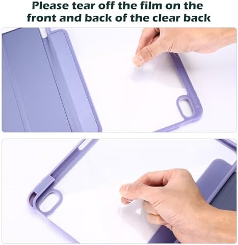 ProCase for iPad  A16  11th Generation 11 Inch 2025/10th Generation 10 9 Inch 2022 Case with Pencil Holder  Hybrid iPad 11 10 Case with Clear Back  Supports Auto Wake/Sleep  Black