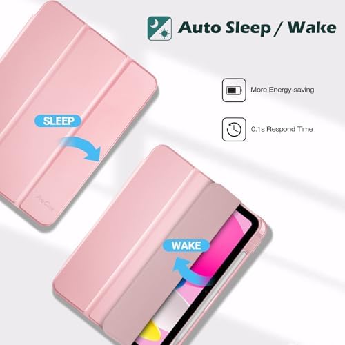 ProCase for iPad  A16  11th Generation 11 Inch 2025/10th Generation 10 9 Inch 2022 Case with Pencil Holder  Hybrid iPad 11 10 Case with Clear Back  Supports Auto Wake/Sleep  Black