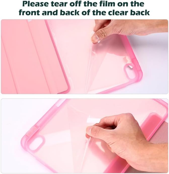 ProCase for iPad  A16  11th Generation 11 Inch 2025/10th Generation 10 9 Inch 2022 Case with Pencil Holder  Hybrid iPad 11 10 Case with Clear Back  Supports Auto Wake/Sleep  Black