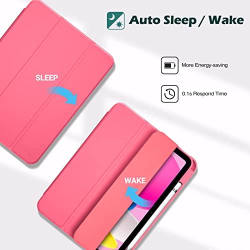 ProCase for iPad  A16  11th Generation 11 Inch 2025/10th Generation 10 9 Inch 2022 Case with Pencil Holder  Hybrid iPad 11 10 Case with Clear Back  Supports Auto Wake/Sleep  Black