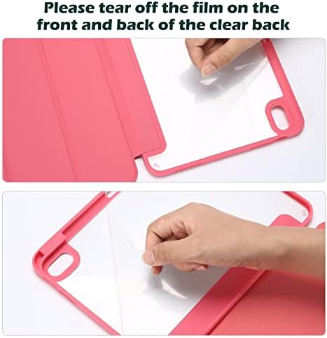 ProCase for iPad  A16  11th Generation 11 Inch 2025/10th Generation 10 9 Inch 2022 Case with Pencil Holder  Hybrid iPad 11 10 Case with Clear Back  Supports Auto Wake/Sleep  Black