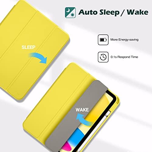 ProCase for iPad  A16  11th Generation 11 Inch 2025/10th Generation 10 9 Inch 2022 Case with Pencil Holder  Hybrid iPad 11 10 Case with Clear Back  Supports Auto Wake/Sleep  Black