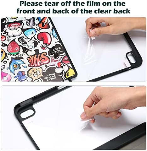 ProCase for iPad  A16  11th Generation 11 Inch 2025/10th Generation 10 9 Inch 2022 Case with Pencil Holder  Hybrid iPad 11 10 Case with Clear Back  Supports Auto Wake/Sleep  Black