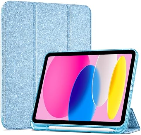 ProCase for iPad  A16  11th Generation 11 Inch 2025/10th Generation 10 9 Inch 2022 Case with Pencil Holder  Hybrid iPad 11 10 Case with Clear Back  Supports Auto Wake/Sleep  Black