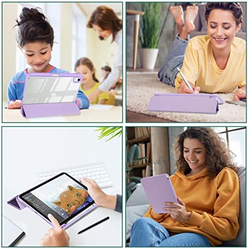 ProCase for iPad  A16  11th Generation 11 Inch 2025/10th Generation 10 9 Inch 2022 Case with Pencil Holder  Hybrid iPad 11 10 Case with Clear Back  Supports Auto Wake/Sleep  Black