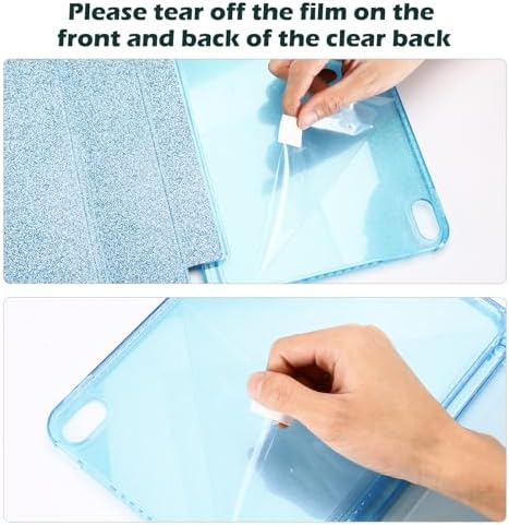 ProCase for iPad  A16  11th Generation 11 Inch 2025/10th Generation 10 9 Inch 2022 Case with Pencil Holder  Hybrid iPad 11 10 Case with Clear Back  Supports Auto Wake/Sleep  Black