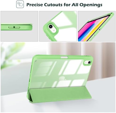 ProCase for iPad  A16  11th Generation 11 Inch 2025/10th Generation 10 9 Inch 2022 Case with Pencil Holder  Hybrid iPad 11 10 Case with Clear Back  Supports Auto Wake/Sleep  Black