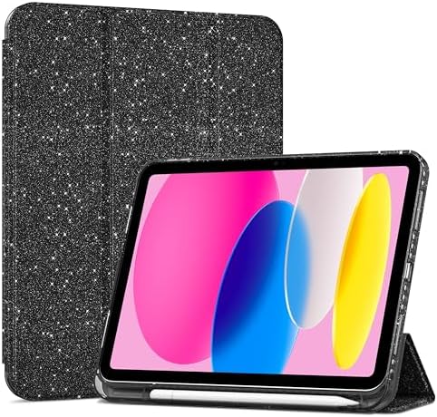 ProCase for iPad  A16  11th Generation 11 Inch 2025/10th Generation 10 9 Inch 2022 Case with Pencil Holder  Hybrid iPad 11 10 Case with Clear Back  Supports Auto Wake/Sleep  Navy