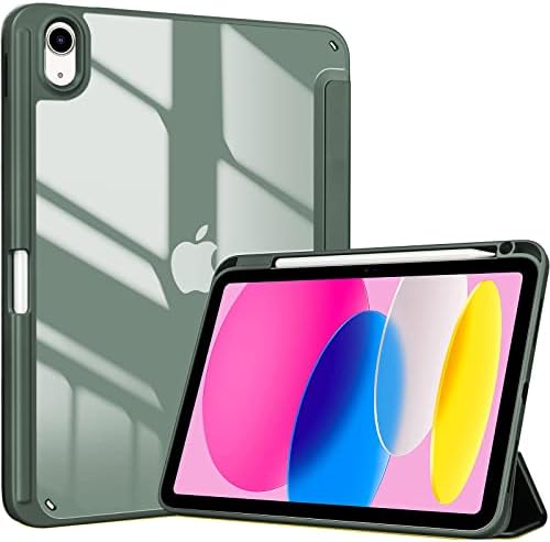 ProCase for iPad  A16  11th Generation 11 Inch 2025/10th Generation 10 9 Inch 2022 Case with Pencil Holder  Hybrid iPad 11 10 Case with Clear Back  Supports Auto Wake/Sleep  Navy