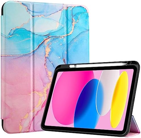 ProCase for iPad  A16  11th Generation 11 Inch 2025/10th Generation 10 9 Inch 2022 Case with Pencil Holder  Hybrid iPad 11 10 Case with Clear Back  Supports Auto Wake/Sleep  Navy