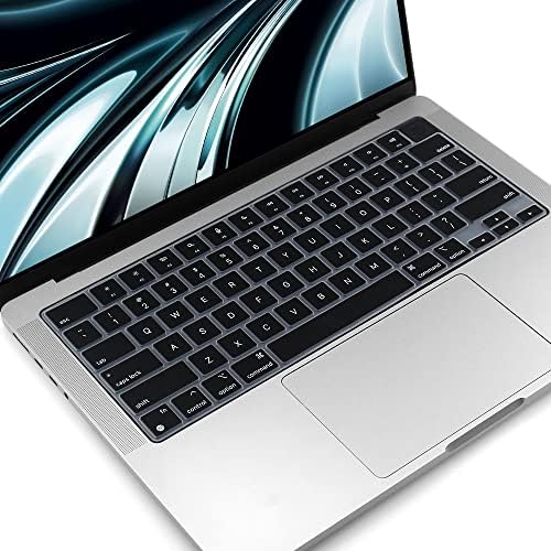 ProElife Funda de teclado para MacBook Air de 13.6 pulgadas 15 pulgadas 2024 2023 2022 M3 M2 Chip A2681 A2941, protector de teclado ultrafino U.S Enter para 2024-2022 Air 13.6 pulgadas 15 pulgadas M3