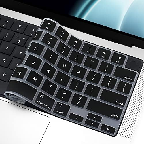 ProElife Funda de teclado para MacBook Air de 13.6 pulgadas 15 pulgadas 2024 2023 2022 M3 M2 Chip A2681 A2941, protector de teclado ultrafino U.S Enter para 2024-2022 Air 13.6 pulgadas 15 pulgadas M3