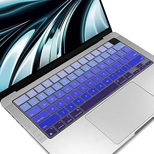 ProElife Funda de teclado para MacBook Air de 13.6 pulgadas 15 pulgadas 2024 2023 2022 M3 M2 Chip A2681 A2941, protector de teclado ultrafino U.S Enter para 2024-2022 Air 13.6 pulgadas 15 pulgadas M3