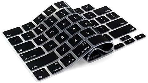 ProElife Funda de teclado para MacBook Air de 13.6 pulgadas 15 pulgadas 2024 2023 2022 M3 M2 Chip A2681 A2941, protector de teclado ultrafino U.S Enter para 2024-2022 Air 13.6 pulgadas 15 pulgadas M3