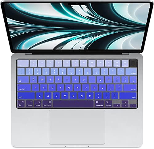 ProElife Funda de teclado para MacBook Air de 13.6 pulgadas 15 pulgadas 2024 2023 2022 M3 M2 Chip A2681 A2941, protector de teclado ultrafino U.S Enter para 2024-2022 Air 13.6 pulgadas 15 pulgadas M3