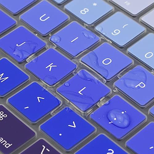 ProElife Funda de teclado para MacBook Air de 13.6 pulgadas 15 pulgadas 2024 2023 2022 M3 M2 Chip A2681 A2941, protector de teclado ultrafino U.S Enter para 2024-2022 Air 13.6 pulgadas 15 pulgadas M3