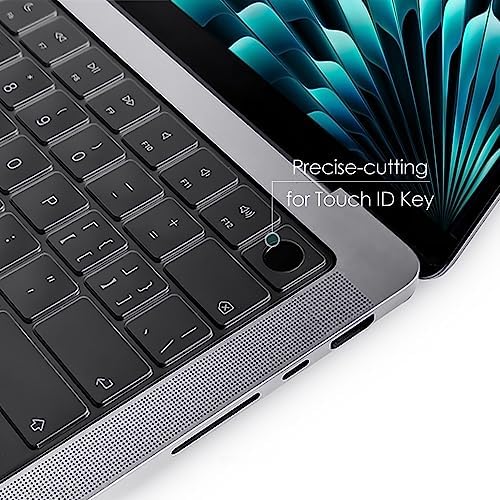 ProElife Funda de teclado para MacBook Air de 13.6 pulgadas 15 pulgadas 2024 2023 2022 M3 M2 Chip A2681 A2941, protector de teclado ultrafino U.S Enter para 2024-2022 Air 13.6 pulgadas 15 pulgadas M3