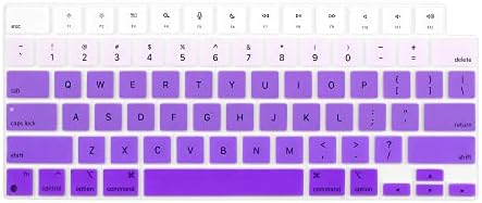 ProElife Funda de teclado para MacBook Air de 13.6 pulgadas 15 pulgadas 2024 2023 2022 M3 M2 Chip A2681 A2941, protector de teclado ultrafino U.S Enter para 2024-2022 Air 13.6 pulgadas 15 pulgadas M3