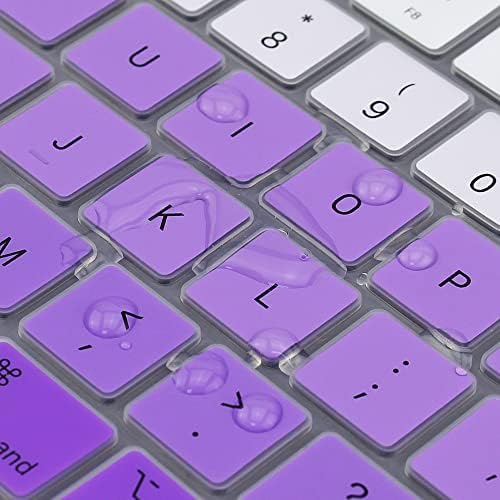 ProElife Funda de teclado para MacBook Air de 13.6 pulgadas 15 pulgadas 2024 2023 2022 M3 M2 Chip A2681 A2941, protector de teclado ultrafino U.S Enter para 2024-2022 Air 13.6 pulgadas 15 pulgadas M3