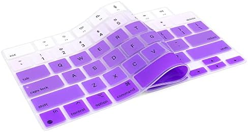 ProElife Funda de teclado para MacBook Air de 13.6 pulgadas 15 pulgadas 2024 2023 2022 M3 M2 Chip A2681 A2941, protector de teclado ultrafino U.S Enter para 2024-2022 Air 13.6 pulgadas 15 pulgadas M3