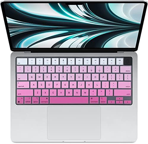 ProElife Funda de teclado para MacBook Air de 13.6 pulgadas 15 pulgadas 2024 2023 2022 M3 M2 Chip A2681 A2941, protector de teclado ultrafino U.S Enter para 2024-2022 Air 13.6 pulgadas 15 pulgadas M3