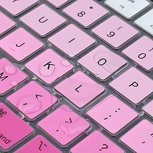 ProElife Funda de teclado para MacBook Air de 13.6 pulgadas 15 pulgadas 2024 2023 2022 M3 M2 Chip A2681 A2941, protector de teclado ultrafino U.S Enter para 2024-2022 Air 13.6 pulgadas 15 pulgadas M3