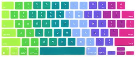 ProElife Funda de teclado para MacBook Air de 13.6 pulgadas 15 pulgadas 2024 2023 2022 M3 M2 Chip A2681 A2941, protector de teclado ultrafino U.S Enter para 2024-2022 Air 13.6 pulgadas 15 pulgadas M3