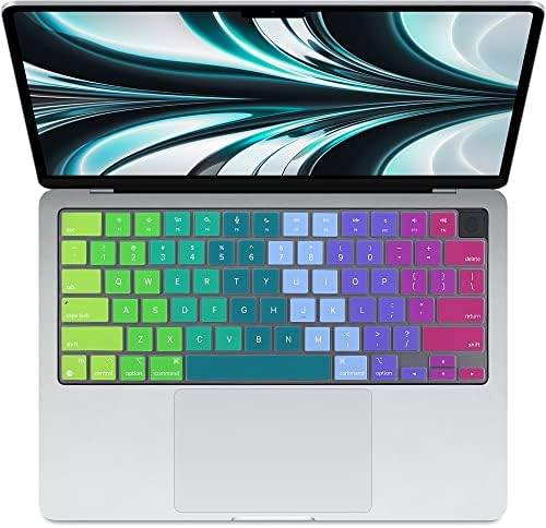 ProElife Funda de teclado para MacBook Air de 13.6 pulgadas 15 pulgadas 2024 2023 2022 M3 M2 Chip A2681 A2941, protector de teclado ultrafino U.S Enter para 2024-2022 Air 13.6 pulgadas 15 pulgadas M3