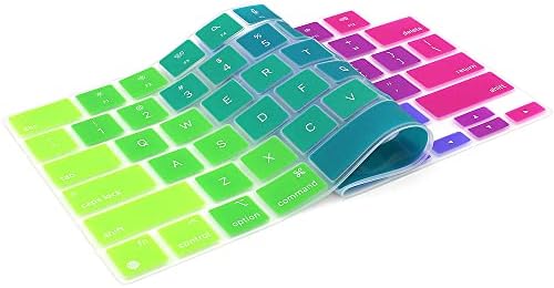 ProElife Funda de teclado para MacBook Air de 13.6 pulgadas 15 pulgadas 2024 2023 2022 M3 M2 Chip A2681 A2941, protector de teclado ultrafino U.S Enter para 2024-2022 Air 13.6 pulgadas 15 pulgadas M3