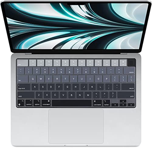 ProElife Funda de teclado para MacBook Air de 13.6 pulgadas 15 pulgadas 2024 2023 2022 M3 M2 Chip A2681 A2941, protector de teclado ultrafino U.S Enter para 2024-2022 Air 13.6 pulgadas 15 pulgadas M3