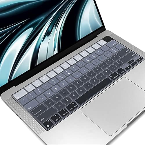 ProElife Funda de teclado para MacBook Air de 13.6 pulgadas 15 pulgadas 2024 2023 2022 M3 M2 Chip A2681 A2941, protector de teclado ultrafino U.S Enter para 2024-2022 Air 13.6 pulgadas 15 pulgadas M3