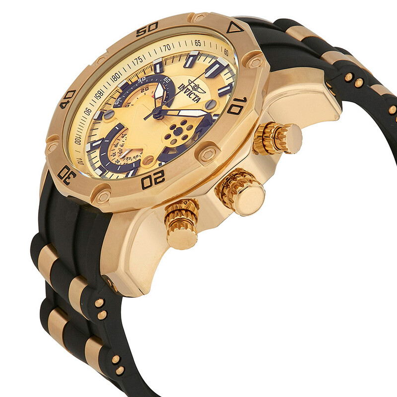 Pro Diver Chronograph Gold Dial Men s Watch