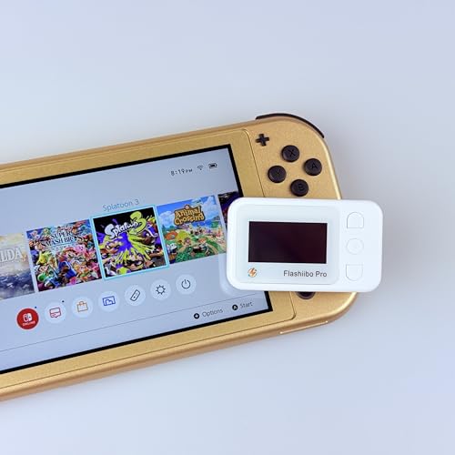 Pro NFC Emulator  NFC Tag Emulator  3000  Saves  Unlimited Rewrite  Auto UID Regen  Rechargeable Battery   1 4 OLED Screen  Compatible with 50  Games on Switch 1 & 2  White