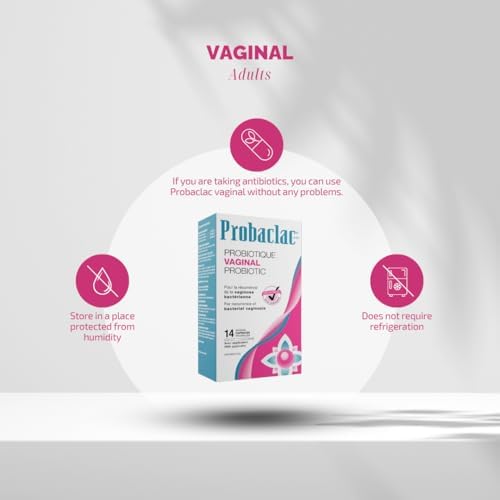 Probaclac Vaginal Probiotic for BV   Bacterial Vaginosis Formula   Clinically Approved   Reduces Recurrence of BV   Balances pH & Maintains Feminine Health   Probiotics for Women  1 