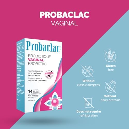 Probaclac Vaginal Probiotic for BV   Bacterial Vaginosis Formula   Clinically Approved   Reduces Recurrence of BV   Balances pH & Maintains Feminine Health   Probiotics for Women  1 