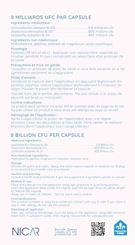 Probaclac Vaginal Probiotic for BV   Bacterial Vaginosis Formula   Clinically Approved   Reduces Recurrence of BV   Balances pH & Maintains Feminine Health   Probiotics for Women  1 