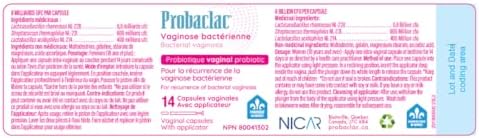Probaclac Vaginal Probiotic for BV   Bacterial Vaginosis Formula   Clinically Approved   Reduces Recurrence of BV   Balances pH & Maintains Feminine Health   Probiotics for Women  1 