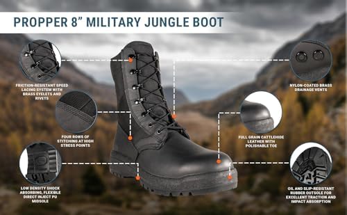 Propper mens 8 Jungle Military Tactical Combat Boots