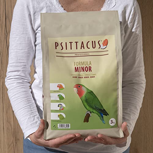 Psittacus Minor   Complete Pellet Diet for Lovebirds  Parrotlets and Green Cheeks   Premium Food for Birds  100  no GMO  6 6 lb