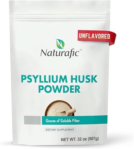 Psyllium Husk Powder Unflavored   Digestive Fiber Supplement for Bowel Regularity & Gut Health   Non GMO  Gluten Free  Vegan  Keto Friendly   32oz