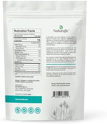Psyllium Husk Powder Unflavored   Digestive Fiber Supplement for Bowel Regularity & Gut Health   Non GMO  Gluten Free  Vegan  Keto Friendly   32oz