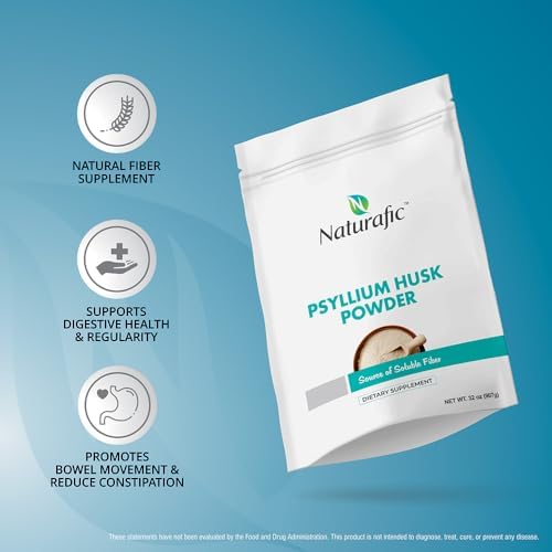 Psyllium Husk Powder Unflavored   Digestive Fiber Supplement for Bowel Regularity & Gut Health   Non GMO  Gluten Free  Vegan  Keto Friendly   32oz