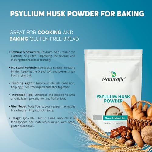 Psyllium Husk Powder Unflavored   Digestive Fiber Supplement for Bowel Regularity & Gut Health   Non GMO  Gluten Free  Vegan  Keto Friendly   32oz