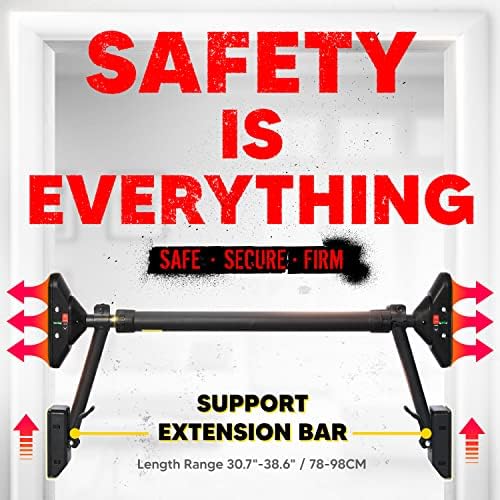 Pull Up Bar/Chin up bar Upper Body Workout Bar   Super load bearing  Dual Security Locking Fitness Strength Training Equipment