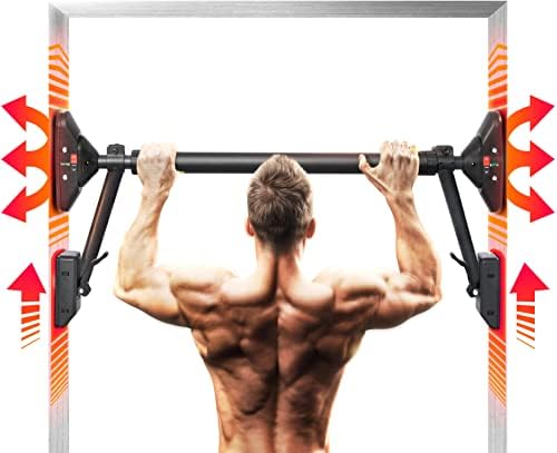 Pull Up Bar/Chin up bar Upper Body Workout Bar   Super load bearing  Dual Security Locking Fitness Strength Training Equipment