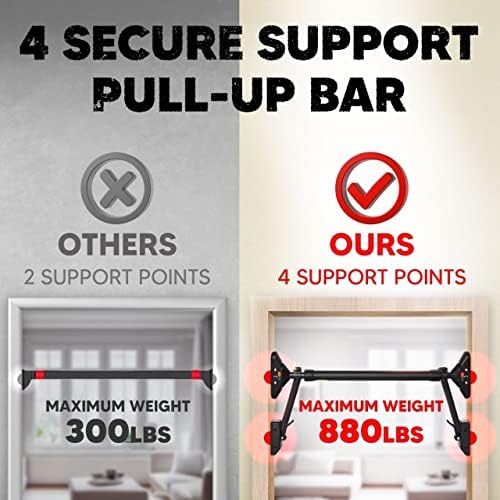 Pull Up Bar/Chin up bar Upper Body Workout Bar   Super load bearing  Dual Security Locking Fitness Strength Training Equipment
