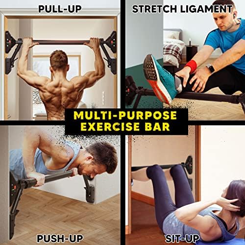 Pull Up Bar/Chin up bar Upper Body Workout Bar   Super load bearing  Dual Security Locking Fitness Strength Training Equipment