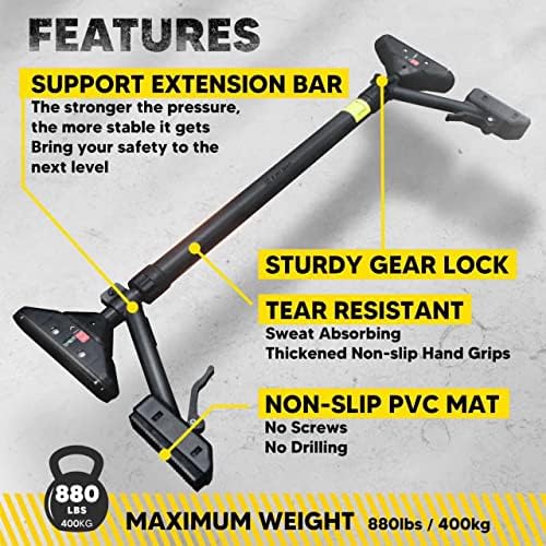 Pull Up Bar/Chin up bar Upper Body Workout Bar   Super load bearing  Dual Security Locking Fitness Strength Training Equipment