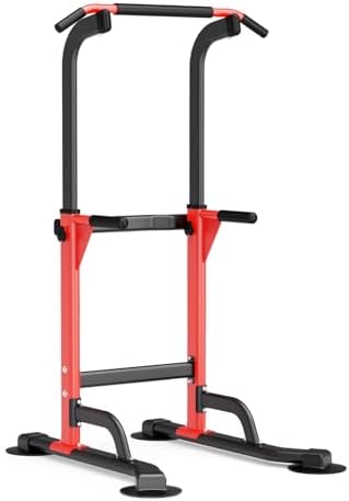 Pull Up Dip Station For Home Gym Strength Training Fitness Workout Station Chin Ups Push Ups Pull Ups Dip Ups 330LBS T055CDC